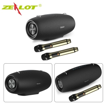 ZEALOT S67 60W High-Power Portable Speaker: Dual Microphone, IPX6 Waterproof, 14400mAh Large Capacity Battery