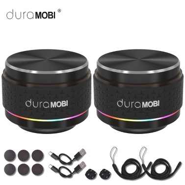 duraMOBI Pro Bone Conduction Speaker - Smart BT True Wireless Speakers with Stereo Sound & LED Lights