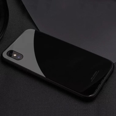 Transparenter schwarzer Metall-eingefaßter Telefon-Stoßkasten für Iphone 7