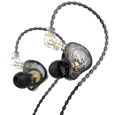TRN MT1 In-Ear Monitor Headphones - High-Clear Sound, Dual Magnetic Driver, Noise Canceling