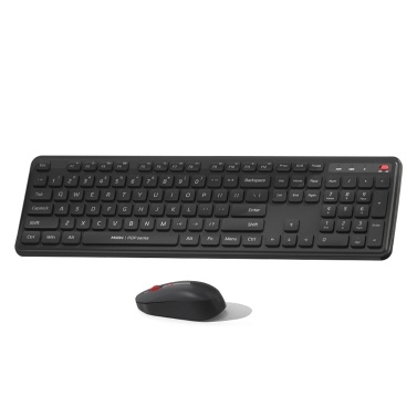 MIIIW Wireless Keyboard and Mice Combo: Full-Size 104-Keys Keyboard with Adjustable Speeds & Quiet Wireless Mice