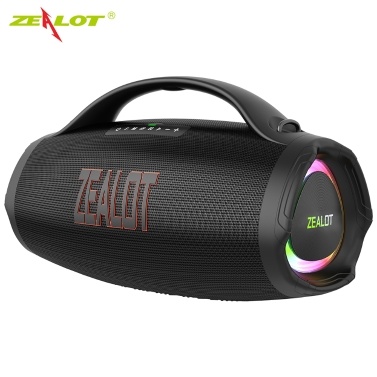 ZEALOT S98 BT Speaker Wireless Stereo Speaker with 150W Booming Sound Colorful Lights Portable Waterproof Speaker for Outdoors Camping