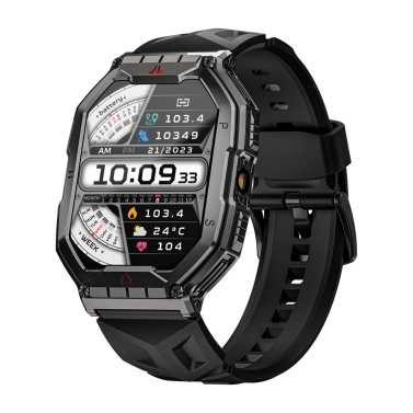 LOKMAT OCEAN 3 PRO: Advanced Smart Sports Watch with 2.1-in FullTouch AMOLED Screen and IP68 Waterproof Rating