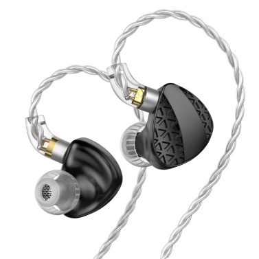 TRN MT3 In-Ear Monitor Headphones - Noise Canceling, Dual-Chamber Dynamic Coil, Stereo Sound