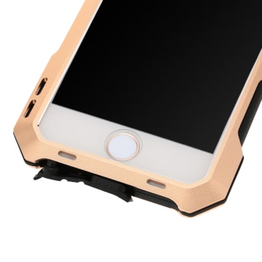 KKmoon 3 Schicht Aluminium Handy Case Cover gehärtetes Glas Schutzscheibe mit 198 ° Fisheye Objektiv Makro/Wide Objektiv für das iPhone 6 / 6 s