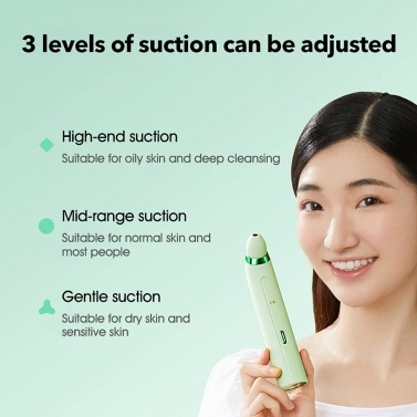 Pinjing Blackhead Remover Pore Vacuum with 0.3MP Macro Camera/HD APP Display/2 Suction Probes/3 Modes Electric Blackhead Vacuum Extractor Clean Tool Microdermabrasion Pimple Extractor Facial Skin Care Beauty Tool