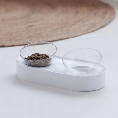 New PETKIT Elevated Double Pet Feeding Bowl 0°/15° Adjustable  Stainless Steel Cat Feeders Food and Water Bowls Raised The Bottom for Cats and Small Dogs