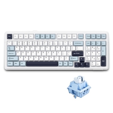 AULA F99 Mechanical Keyboard - Wireless, Gasket Mount, Tri-Mode Connectivity, 99-Key Low-Delay Gaming Keyboard with Light Effect