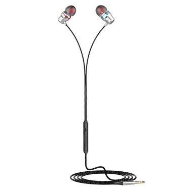 Bass-Ohrhörer mit kabelgebundenen In-Ear-Ohrhörern mit Kopfhörern mit Mikrofongeräuschunterdrückung