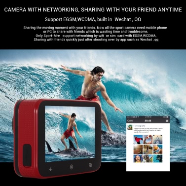 ENLAN A11 Sport-Mre 13MP Smart-Digital-HD-Kamera Video-Telefon-Quad-Core-3G WCDMA 2G GSM IPS 2.6 "480 * 320pixels Touch Screen 1G RAM + 4G ROM Android 4.4 BT 4.0 WiFi