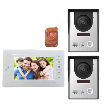 Wired Video Intercom System With a 7-Inch Display Video Doorbell Camera