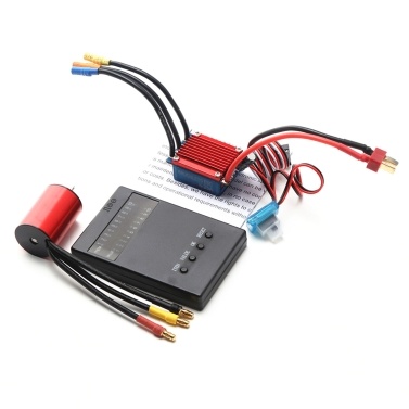 S2430 5800KV Brushless Motor 4P Sensorless 25A Brushless ESC Electric Speed Controller Programming Card for 1/16 1/18 RC Car Truck