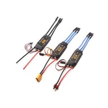 40A Brushless ESC 2-4S Electronic Speed Controller with 5V 3A BEC 3.5MM Banana Head(XT60 plug)