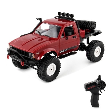 WPL 1/16 2.4GHz Remote Control Truck Remote Control Military Truck Off-road Car 4WD Climbing Car with LED Lights