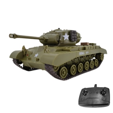 2.4Ghz Remote-controlled Tank Vehicle Remote Control Tank Military Truck with 320 ° Rotatable Turret Simulated Sound and Lighting