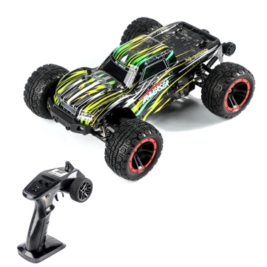 1:14 4WD 2.4GHz Remote Control Truck 40km/h High-Speed Off-Road Vehicle Toy with Brushed Motor LED Headlights