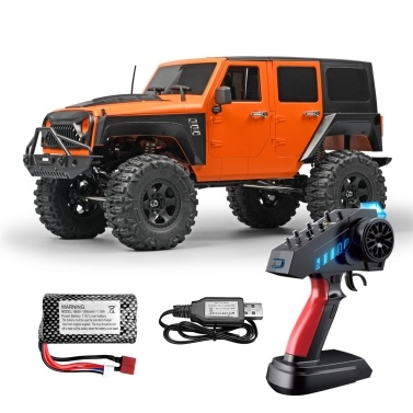 1:10 Scale 2.4G 4WD Rechargeable Remote Control Crawler Remote Control Car Toy with Controllable Lights