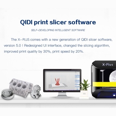 QIDI TECH X-PLUS Industrial Grade 3D Printer with 4.3 Inch Color Touchscreen