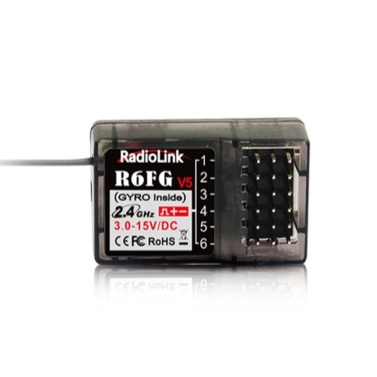 Radiolink R6FG V4 2.4G 6CH FHSS Receiver Gyro Inside for RC6GS V2/RC4GS V2/T8S/T8FB RC Transmitter