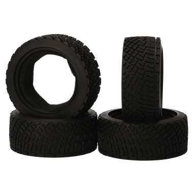 AUSTAR AX-8006 4PCS 65*25MM Rubber Tires for 1/10 Racing Car Compatible with HSP94123 LC PTG-2