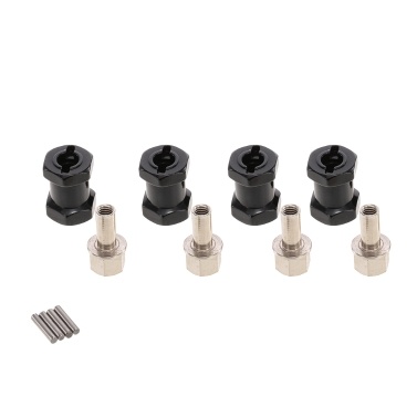 4pcs 12mm Hex 17mm Coupler Tire Extended Adapter for Traxxas Hsp Redcat Rc4wd Tamiya Axial scx10