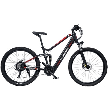 RANDRIDE YS90 Electric Bike 1000W Motor 27.5*2.4'' Tire E-bike 48V 13.6Ah Battery 60-70km Max Range 150kg Load SHIMANO Hydraulic Disc Brake MicroNew 27 Gears