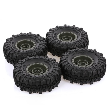 4pcs AUSTAR 110mm 1.9 Inch Rim Rubber Tyre Tire Wheel