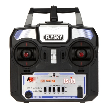 Flysky FS-i4 AFHDS 2A 2.4GHz 4CH Radio System Transmitter for RC Helicopter Glider with FS-A6 Receiver