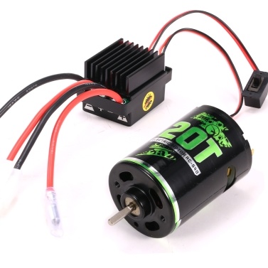 540 Brushed Motor RC Crawler Motor 27T and 60A ESC RC Car ESC Brushed Electric Speed Controller 5V/2A BEC for 1/10 RC Car