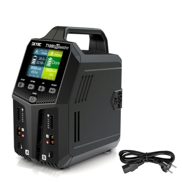 SKYRC T1000 Maestro Charger AC/DC Dual Balance Charger 450W 1000W Battery Charger for Remote Control Model