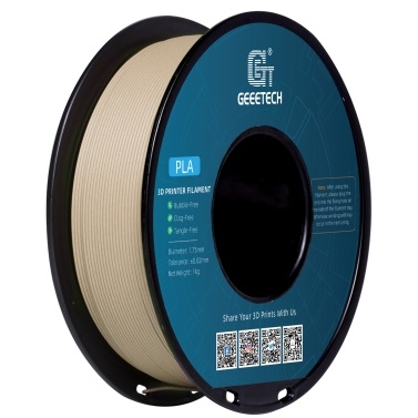 GEEETECH Wood PLA Filament 1.75mm 1KG Spool(2.2lbs)  Real Wood Fibers Added Dimensional Accuracy +/- 0.02mm - Black Walnut Wood 3D Painting Filament