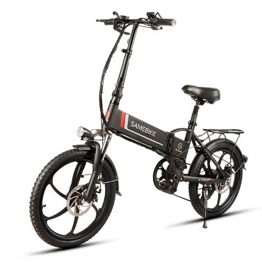 Samebike 20LVXD30 Ebike 20''*1.95'' Tires 350W Brushless Gear Motor Folding Electric Bike 45-60km Power-Assist Range