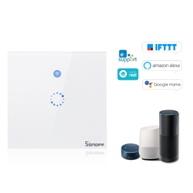 $4 OFF SONOFF T1 EU 1 Gang Smart WiFi Wall Light Touch Switch,free shipping $17.39(Code:SSTS4) $4 OFF SONOFF T1 EU 1 Gang Smart WiFi Wall Light Touch Switch,free shipping $17.39(Code:SSTS4)