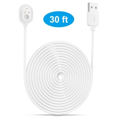 Power Cord for Arlo Ultra 4K UHD Magnetic Chanrging Cable Waterproof Charger Without Plug for Indoor and Outdoor Use 6M/9M 1pcs White