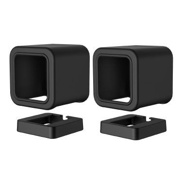Compatible with Wyze Cam V3 Mount, Silicone Cover Protective Case Wall Mount Bracket with Wall Mount Base HolderCompatible with Wyze Cam V3, Protect from Dust/Drop, Black (2 Pack)