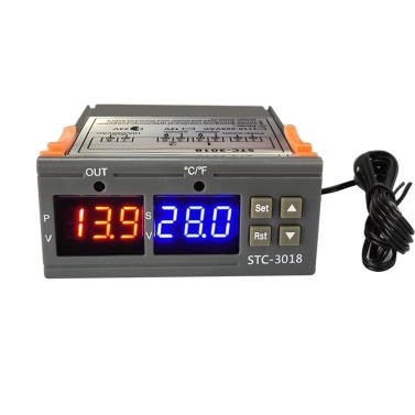 STC-3018 Temperature Controller, Digital LED Display Thermostat 24V