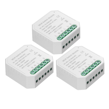 3pcs Tuya MINI DIY One Way Smart Switch