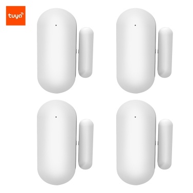 4pcs Tuya WIFI Door Sensors Alarms Contact Wireless Door Window Magnet Entry Detector Sensor for Home Security