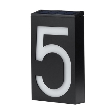 Solar House Number Light Led Illuminated Address Plaque For Houses Numbers Powered Sign Home Villa Yard Street Led Illuminated Address Plaque, Address Sign Led Light