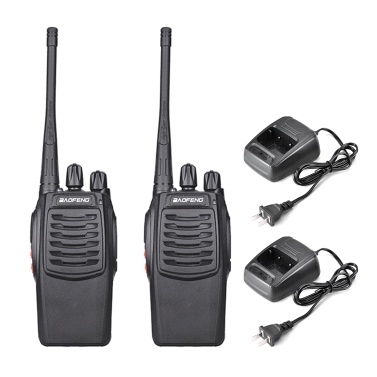 BAOFENG  UHF 400-470MHz FM Portable Handheld Walkie 2PCS US Plug
