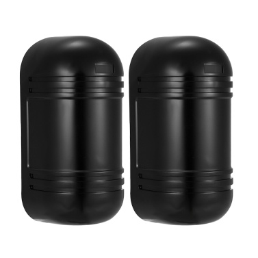 Wired Dual Beam Photoelectric Infrared Sensor Barrier Detector 100M Alarm Tamper Alarm Output for Park Courtyard Gate Door Window Burglar Alarm System
