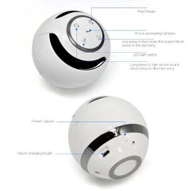 Tragbare LED Magnetschwebebahn BT Lautsprecher für Telefon Computer Mini Audio Wireless Stereo Sound