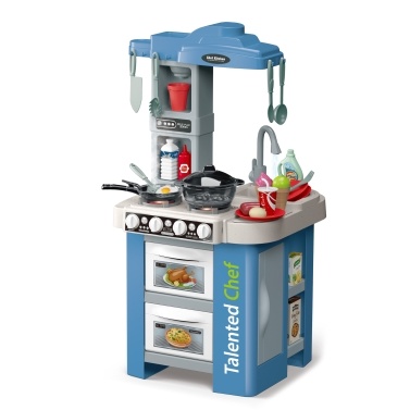 67pcs Table Kitchen with Lights and Sounds Electric Water Tap Spray Bubble and Boiling Effect