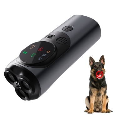 P10 Smart Ultrasonic Dog Bark Control Devices 3-Heads Anti-Barking Devices Portable Dog Barking Deterrent Devices for Indoors Outdoors