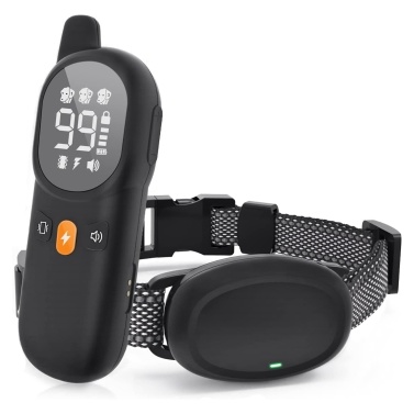 Rechargeable IP67 Waterproof 2600Ft Remote Electric Dog Training Collar for 8-100lbs Small Medium Large Dogs