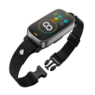 Bark Collar for Large Dogs and Medium Dogs - Vibration  Electric Shock Warning Sound - Fully Automatic Intelligent Chip Design - Waterproof and Dustproof - Lightweight - Suitable for Various Types of 