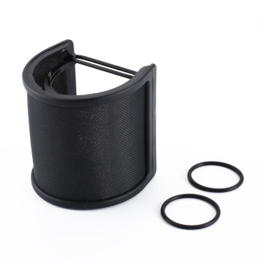 Microphone Pop Filter Professional Metal Microphone Pop Filter Shield Blowout Preventer Net Capacitor Recording Windproof Microphone Anti Noise Net Cover