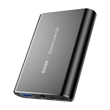 ezcap 371 Game Link U3 Video Capture Box 4K Loop Out 1080P HD Recording Box USB3.2 Audio Video Converter Support MIC IN LINE IN Plug and Play for Camcorder TV Box Computer Game Console