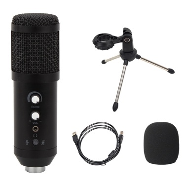 USB Microphone Upgraded Version Condenser Microphone With Reverb / Monitor / Mute Microphone Functions