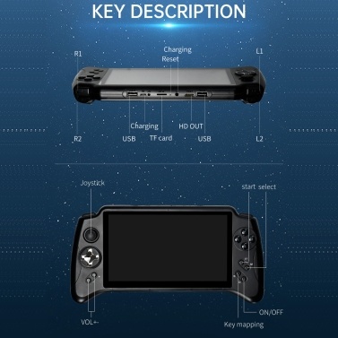 Powkiddy X17 Android 7 0 Portable Wifi Game Console Classic Controller With Inch Touch Control Screen Display Powkiddy X17 Android 7 0 Portable Wifi, Stereo Console Tabletop Simulator